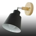 thumbnail image 2 of Decoderay Bedside Wall Lamp Black Aluminum Adjustable Arm E27 Light Fixture, 2 of 4
