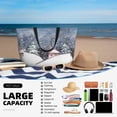 thumbnail image 5 of Xecao Watercolor Winter Landscape For Christmas for versatile beach bag for women includes zipper pockets and waterproof material, ideal for vacations and adventures., 5 of 7