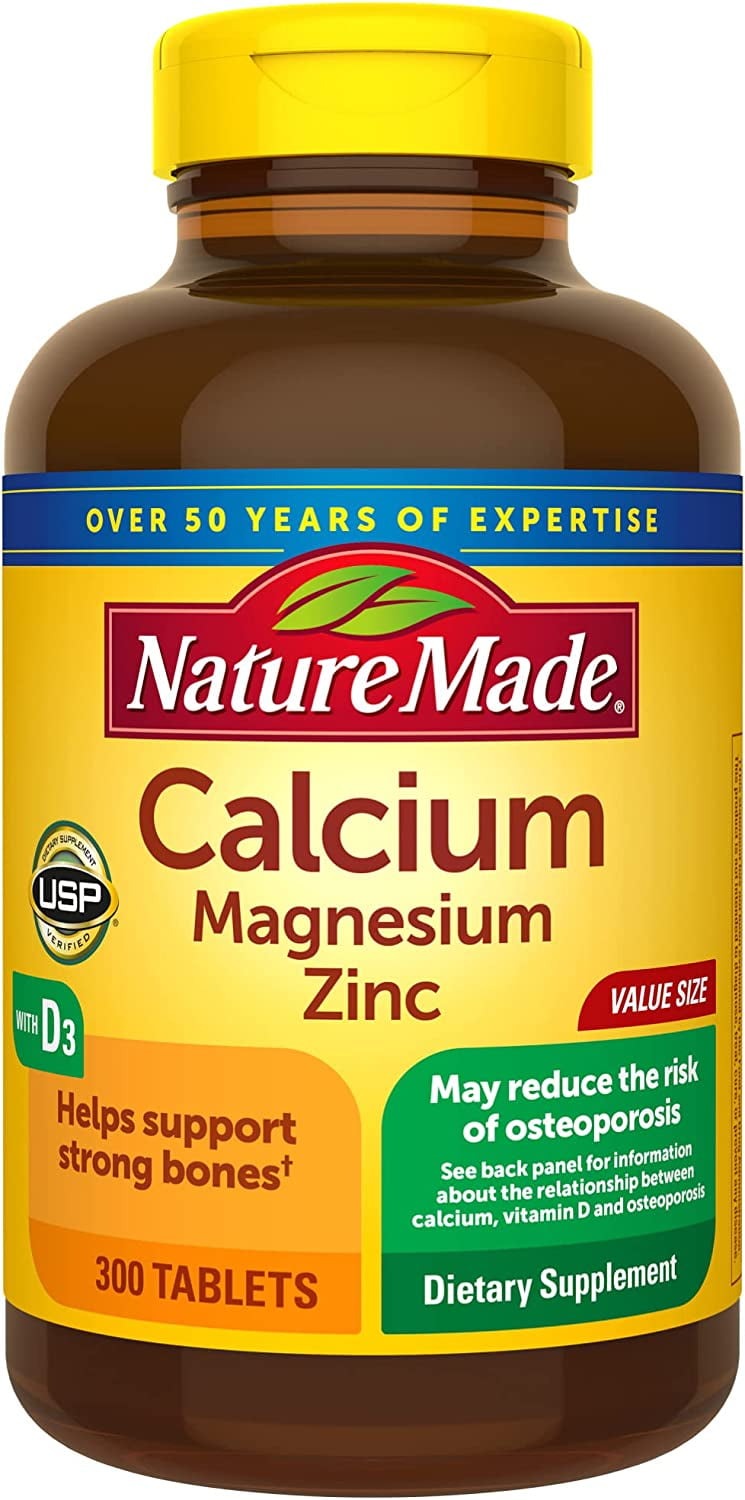 Nature Made Calcium Magnesium Zinc with Vitamin D3, Dietary Supplement