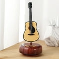 thumbnail image 2 of Electric Guitar Music Box Classical Wind Up Musicbox Twirling Music Box Rotating Base Stringed Musical Instrument Miniature Replica Artware Gift for Christmas Birthday Valentine's Day Mother's Day, 2 of 9