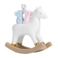 thumbnail image 1 of Siruishop Figurine de Cheval en Résine Accessoire Artisanal Statue de Cheval à Bascule de Collection, 1 of 8