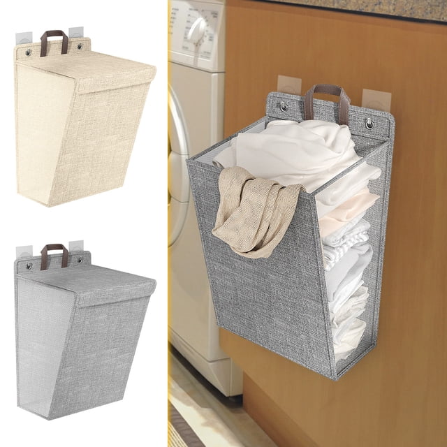 Xihbxyly Cesta de Almacenamiento Plegable, Organizador de Ropa de Gran Capacidad, Diseño de Malla Transpirable, Tablero de Polipropileno Resistente, Ideal para Dormitorios, Asa Cómoda, Impermeable y