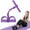 purple, variant on 21 Fitness Resistance Bands-4 Tube Pedal Ankle Puller, Yoga Stretch Bands Pedal Puller for Exerciser, AB Training Auxiliary Device, Sit Up Exercise Equipment for Fitness Training