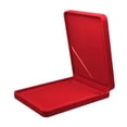 thumbnail image 4 of Caja de almacenamiento de joyas y collares, caja organizadora de collares, contenedor protector para esposa, mamá, mujer, estuche de almacenamiento de Rojo, 4 of 8