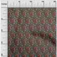 thumbnail image 1 of oneOone Cotton Poplin Fabric Spiral & Floral Block Decor Fabric Printed BTY 42 Inch Wide, 1 of 4