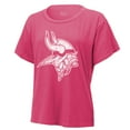thumbnail image 2 of Women's Majestic Threads Justin Jefferson Pink Minnesota Vikings Name & Number T-Shirt, 2 of 3