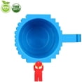 thumbnail image 4 of Taza de café de ladrillo para construir, taza de bloques de construcción creativos con 1 paquete de bloques aleatorios, regalos novedosos para niños, hombres, mujeres, cumpleaños, Navidad, azul, 4 of 5
