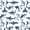 A Blue White, variant on meiyoeat Cute Shark Bed Sheets,Kawaii Ocean Animal Full Size Sheets For Boys Kids,4pcs