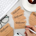 thumbnail image 4 of 1000 Pcs Kraft Paper Hotel Key Card Envelope Credit Card Protectors Cover Gift Card Envelope Holder Sleeves Printed Welcome Guests Enjoy Your Stay for Business, 2.36 x 3.54 Inch$$Office, 4 of 7
