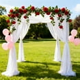 thumbnail image 6 of Artificial Rose Vine Garlands - 78.74" - 16 Heads Simulated Rattan Wall Hanging, Wedding Valentine's Day Decor for Staircase Mantel Backdrop, Flexible Floral Arrangement, 6 of 6