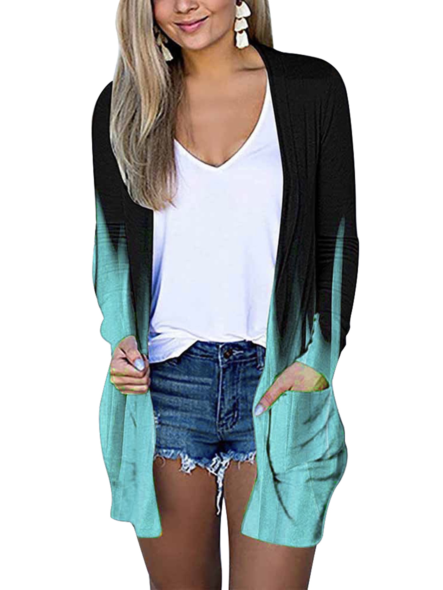 hip length cardigan womens