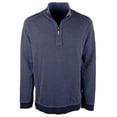 thumbnail image 2 of Tommy Bahama Men's Men's Big & Tall Flip Coast Half-Zip Reversible Pullover Sweatshirt BNHthr 2XLT, 2 of 4