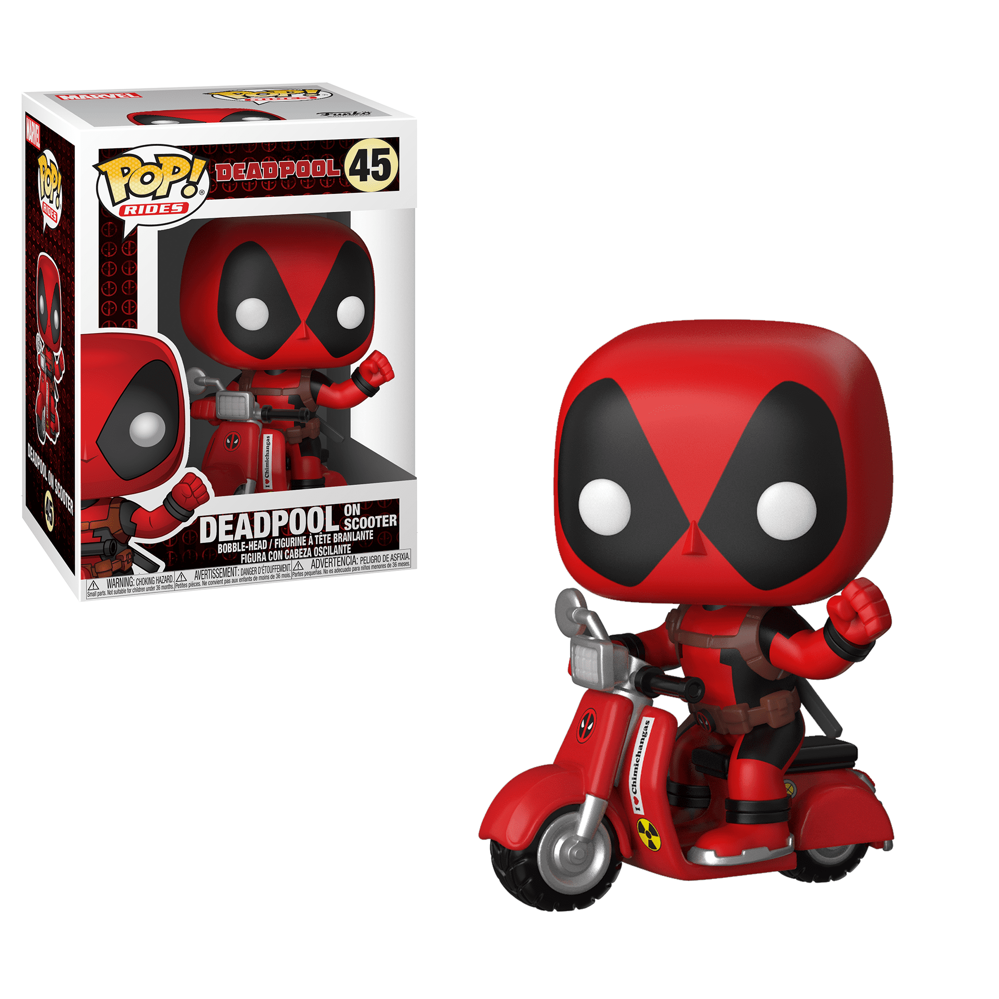 Deadpool & Scooter Brandneu IN Box Pop Ride FUNKO Deadpool 