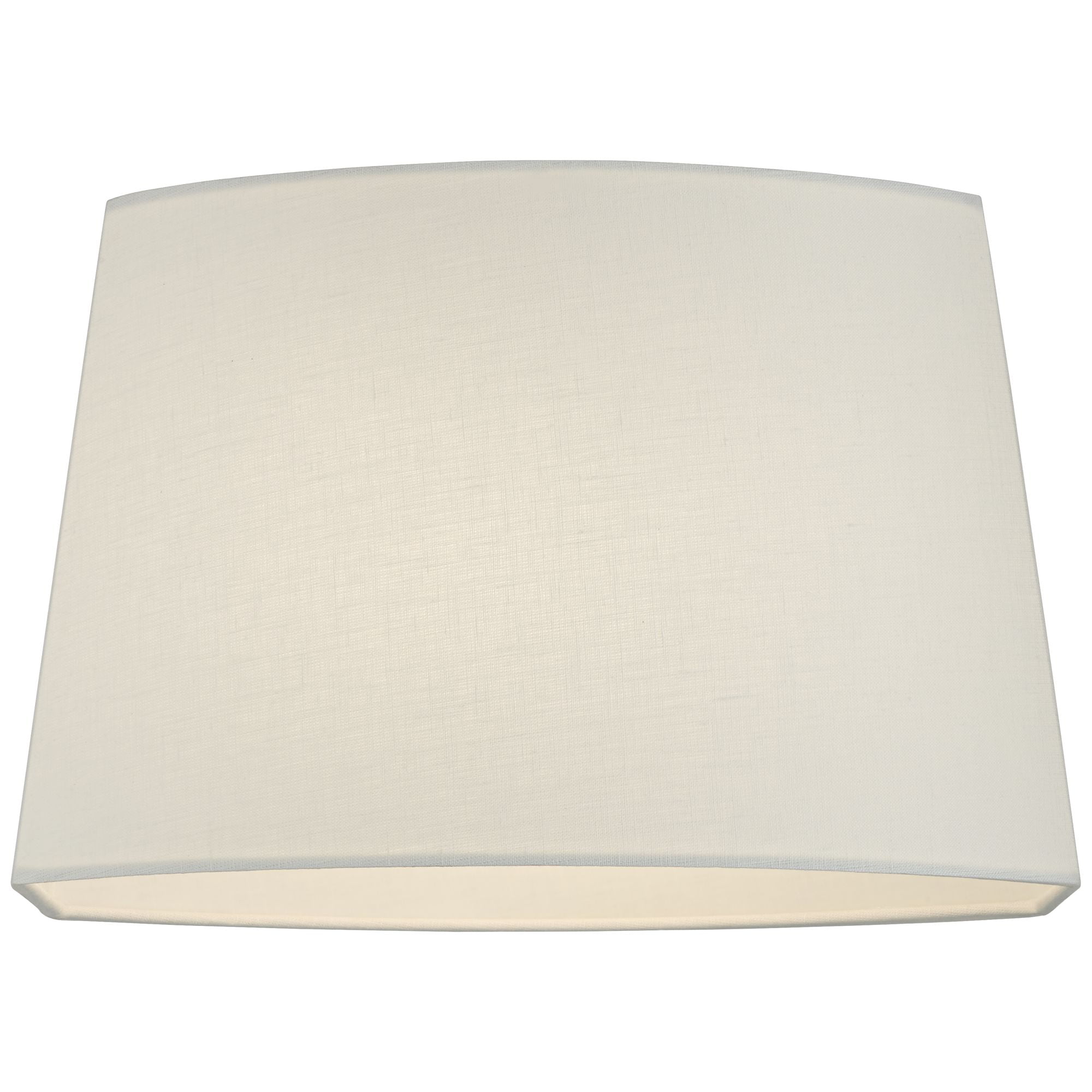 Springcrest White Medium Modified Oval Lamp Shade 12.5" Wide and 10" Deep at Top x 15" Wide and 11" Deep at Bottom x 10" Height (Spider) Replacement