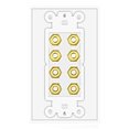 thumbnail image 3 of Placa de Pared para Altavoz Doméstico TNP Panel de Audio de 4 Altavoces Dorado Individual Blanco, 3 of 3