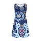 thumbnail image 4 of ICHUANYI Clearance Summer Dresses Women Beach Floral Sleeveless Sundress Casual Pockets Boho Dress(Blue, S) ICHUANYI WER2023081112333, 4 of 5