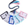 thumbnail image 5 of Funda para tarjeta de trabajo, funda con cuerda para colgar certificados, funda impermeable para tarjeta de identificación de plástico ultra grueso, 5 of 5
