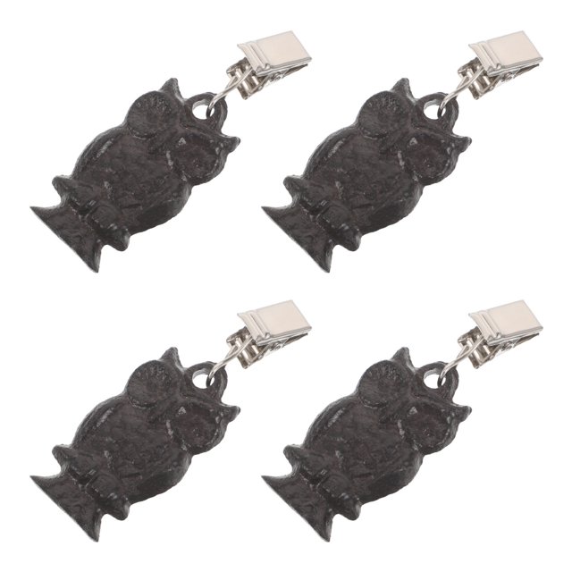 BEADCEST 4Ud Para Mantel De Hierro Fundido Con Clips Rústico Para Jardín Patio Y Camping