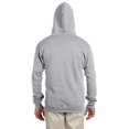 thumbnail image 2 of Jerzees Adult NuBlend Full Zip Hooded Sweatshirt, S, Oxford, 2 of 3