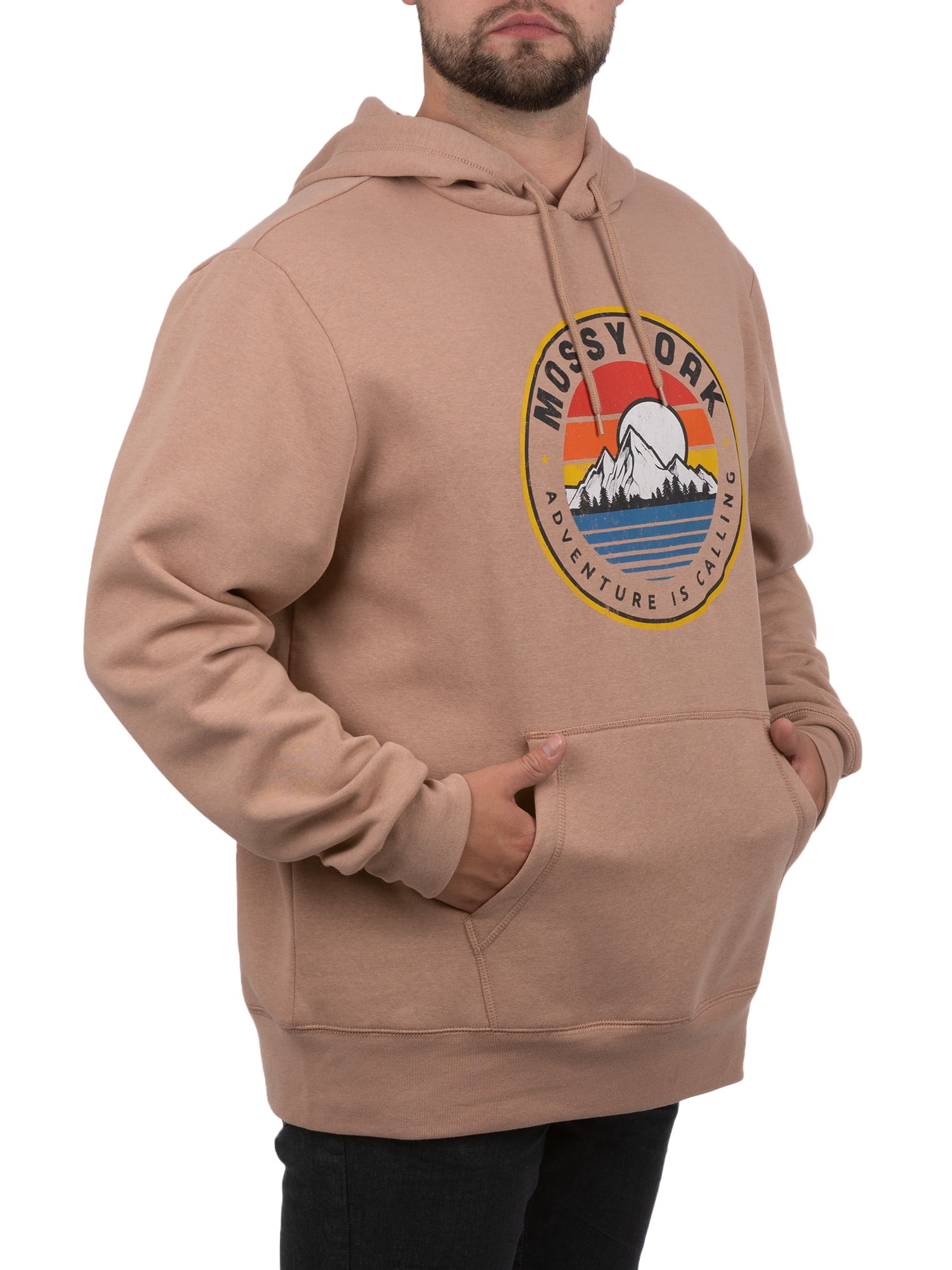 Mossy Oak Men's Graphic Hoodie with Long Sleeves