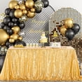 thumbnail image 2 of Mantel B-COOL con lentejuelas doradas, 228 x 335 cm, rectangular, 2 of 6