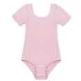 thumbnail image 3 of Sxiwei Kids Girls Team Basic Leotard for Ballet Dance Gymnastics Shorts Sleeves Cotton Leotard Pink 4, 3 of 7