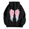 thumbnail image 5 of vigerkar Hoodies for Women Oversized Wings Graphic Sweatshirts Fall Fashion Outfits Casual Sweaters Tops Workout Winter Clothes (Black, XXL), 5 of 5