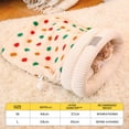 thumbnail image 2 of Soft Warm Winter Cat Sleeping Bed Cozy Polka Design Pouch For Indoor Feline Comfort, 2 of 6