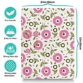 thumbnail image 3 of Garden-Themed Dog Feeding Mat - Wildflower and Butterfly Illustration, Non-Slip Absorbent Pet Placemat, Easy to Clean, 3 of 5