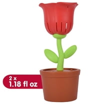 Play Day Bubble Flowers Rose Bubble Blowing Toy, 2oz Bubble Solution, Children Ages 3 