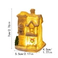 thumbnail image 3 of Christmas Village LED Lighted Houses Set, Indoor Room Decor Collectible Buildings, Festive Holiday Home Decoration,E, 3 of 6