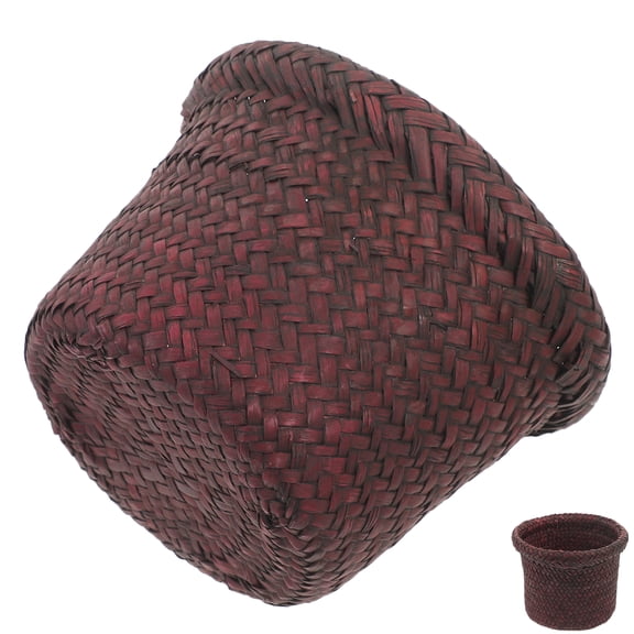 NUOLUX Woven Seagrass Basket Planter Pot for Indoor Plants, Rattan Flowerpot Storage Basket, Decorative Wicker Plant Holder