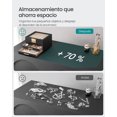 thumbnail image 5 of SONGMICS Caja de Joyas, Caja Joyero de 3 Niveles, Estuche de Joyería, con 2 Cajones, Tapa de Cristal, Amplio Espacio, Negro Grafito y Plata, 5 of 5