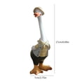 thumbnail image 3 of Resina Pato Jardín Estatua Arte Ornamento Pato Familia Escultura (Baby Duck Boy) Likrtyny Libre de BPA, 3 of 7