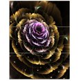 thumbnail image 2 of Design Art - Perfect Fractal Flower in Gold and Purple, 2 of 3