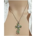 thumbnail image 4 of Rosarios de Flores Cruzadas EternalTwist03 5Pzas Plata Collar Cruz/Flores Dije 2x3.2cm Metal., 4 of 5