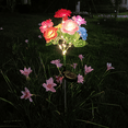 thumbnail image 5 of 2PCS Outdoor Solar Garden Stake Lights with 14 Rose Flowers, LED Flower Solar Powered Lights, Waterproof Multi-Color Solar Lights, 5 of 10