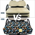 thumbnail image 6 of Yuyamidu Palm Leaves Golf Cart Seat Covers 2 Passenger Club Car Seat Towel Golf Ball Golf Cart Seats Blanket with Pockets Universal Fit 2-Seat, 6 of 8