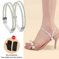 thumbnail image 2 of YOLOKE Elastic High Heels Shoe Straps, Rhinestone Elastic Shoe Ankle Straps, Detachable Shoe Straps for Heels, Women Adjustable Elastic Shoe Belt, 2 of 2