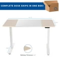thumbnail image 5 of VIVO White and Light Wood Electric 47" x 24" Sit Stand Desk, 5 of 8