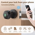 thumbnail image 2 of Fingerprint Door Lock- Smart Door knob,biometric Door Lock，with passcode keypad keyless Entry Door Handle，for Bedroom Home Hotel Office Apartment Smart Door Lock, 2 of 5