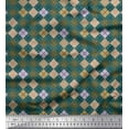 thumbnail image 1 of Soimoi Viscose Chiffon Fabric Argyle Check Print Sewing Fabric Yard 42 Inch Wide, 1 of 3