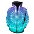 thumbnail image 1 of Sudadera con capucha y cremallera para hombre, con estampado geométrico abstracto en 3D, de gran tamaño, informal, de manga larga, estilo Harajuku, para primavera, 1 of 6