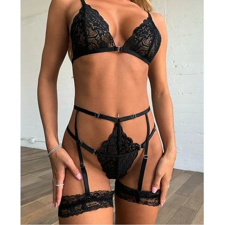 

Couple Sensual Lingerie Lingerie for Women Sexy Naughty Ladies Fashion Net Yarn Lace Perspective Bowknot Sexy Sling Temptation L