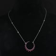 thumbnail image 3 of Real Round Ruby Solid 18 Kt White Gold Designer Pendant, 3 of 3