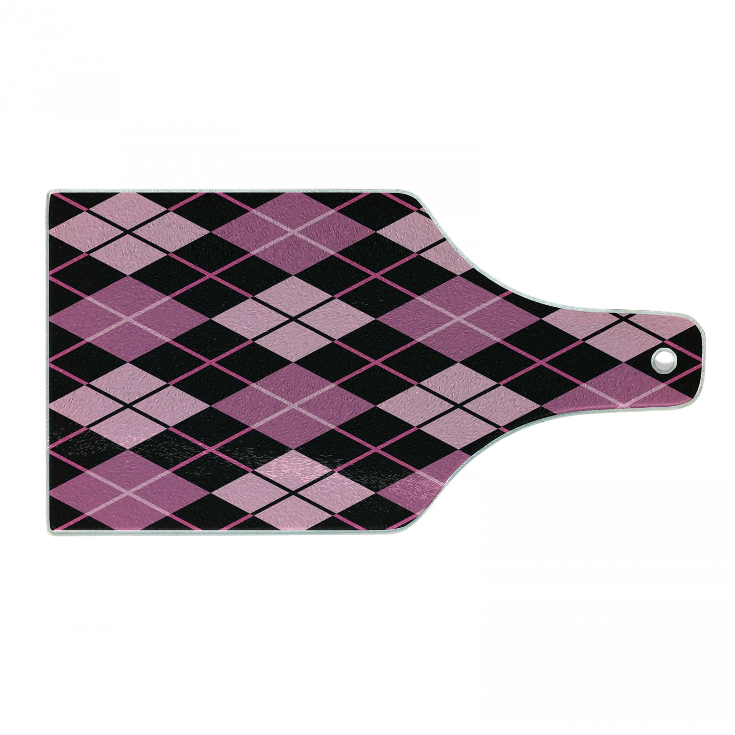 Checkered Cutting Board, Crosswise Striped Mosaic Pattern Squares Retro ...