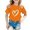 Orange, variant on Toddler Girls Summer Casual Tops Crew Neck T Shirts Short Sleeve Top with Adorable Heart Print Lightweight Tee Size 3-4T , Orange