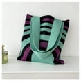 thumbnail image 5 of Xfvqtps Tote Bag for Womens Knitting Color Blocked Stripes Colorful Fashion Versatile Leisure Casual Handbag Shoulder Bag Green, 5 of 5