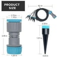 thumbnail image 4 of 2 Pack Drip Irrigation System Automatic Micro Drip Kit with 10 Drip 62 Inch Nozzles Irrigation Tubing Hose Garden Irrigation Head Drop Drip Watering System for Flower, Potted Plants, Vegetable, 4 of 7