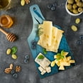 thumbnail image 5 of Underwater Cutting Board, Mermaid Rescues Flight of Dolphins from Fishing Net Freedom Diverrtwork Print, Decorative Tempered Glass Cutting and Serving Board, Wine Bottle Shape, Blue, by Ambesonne, 5 of 5